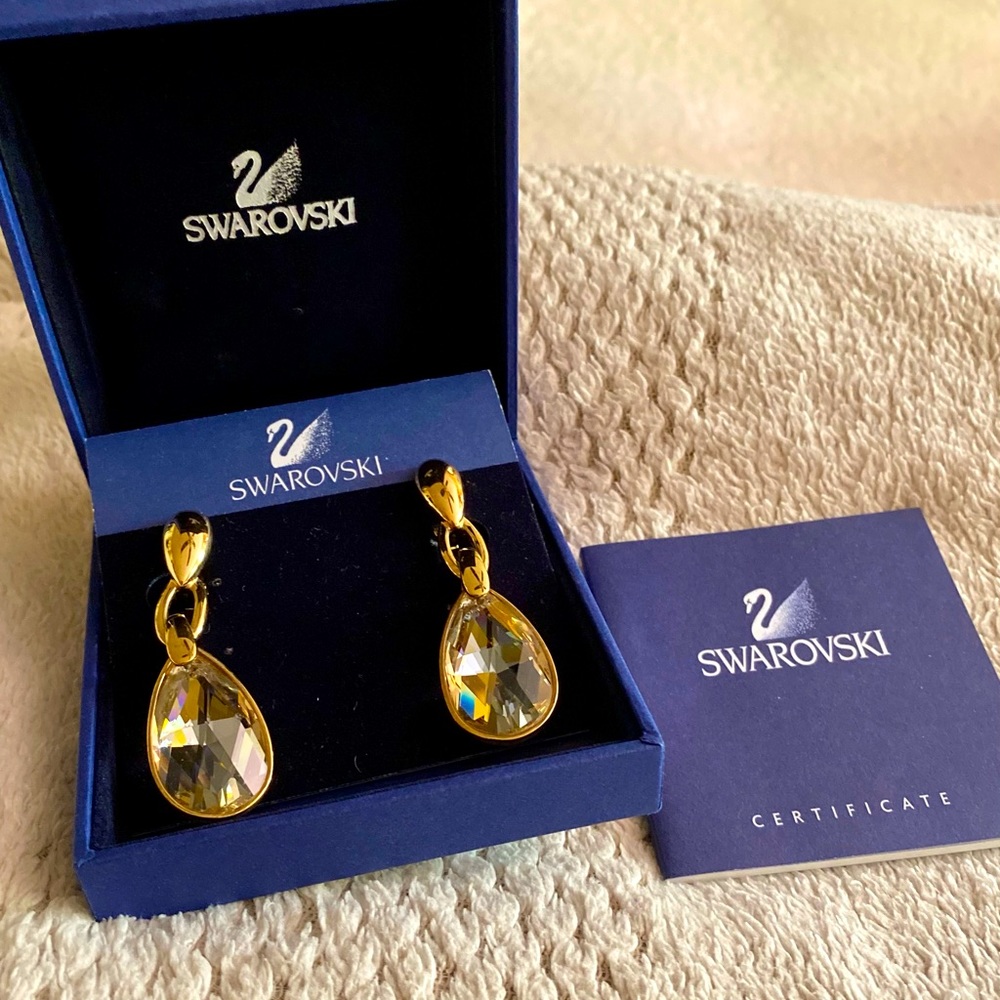 Swarovski Crystal Clip Earrings